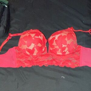 Victoria's Secret Red Lace Bra